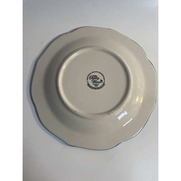 The Pioneer Woman Turquoise Floral Salad Plates 8.5” In Vintage Bloom Set of 2 - Picture 4 of 6